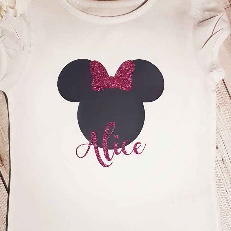 personalised minnie mouse t shirt