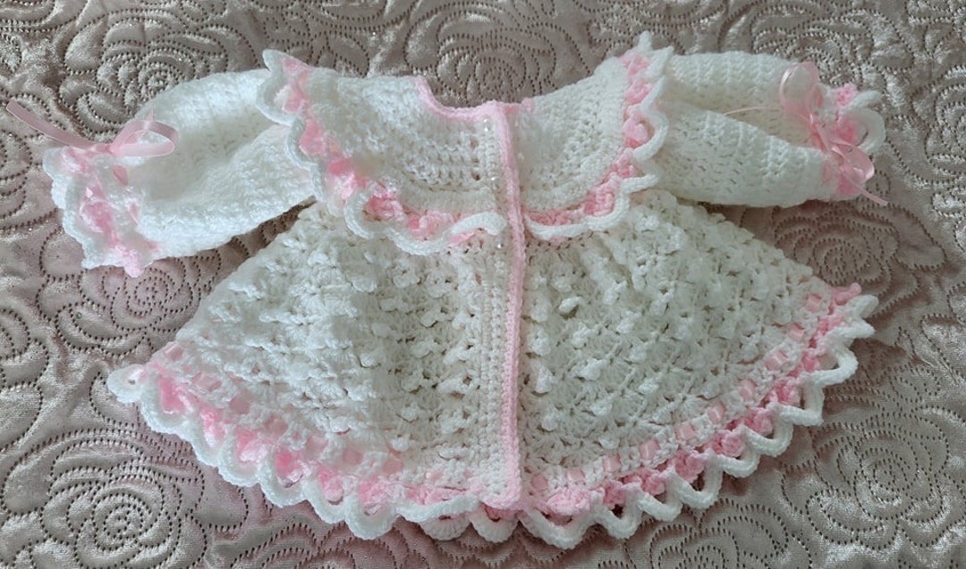 Crochet Baby Cardigan in 0-3 Months - Etsy