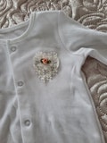 babygrow with flowers