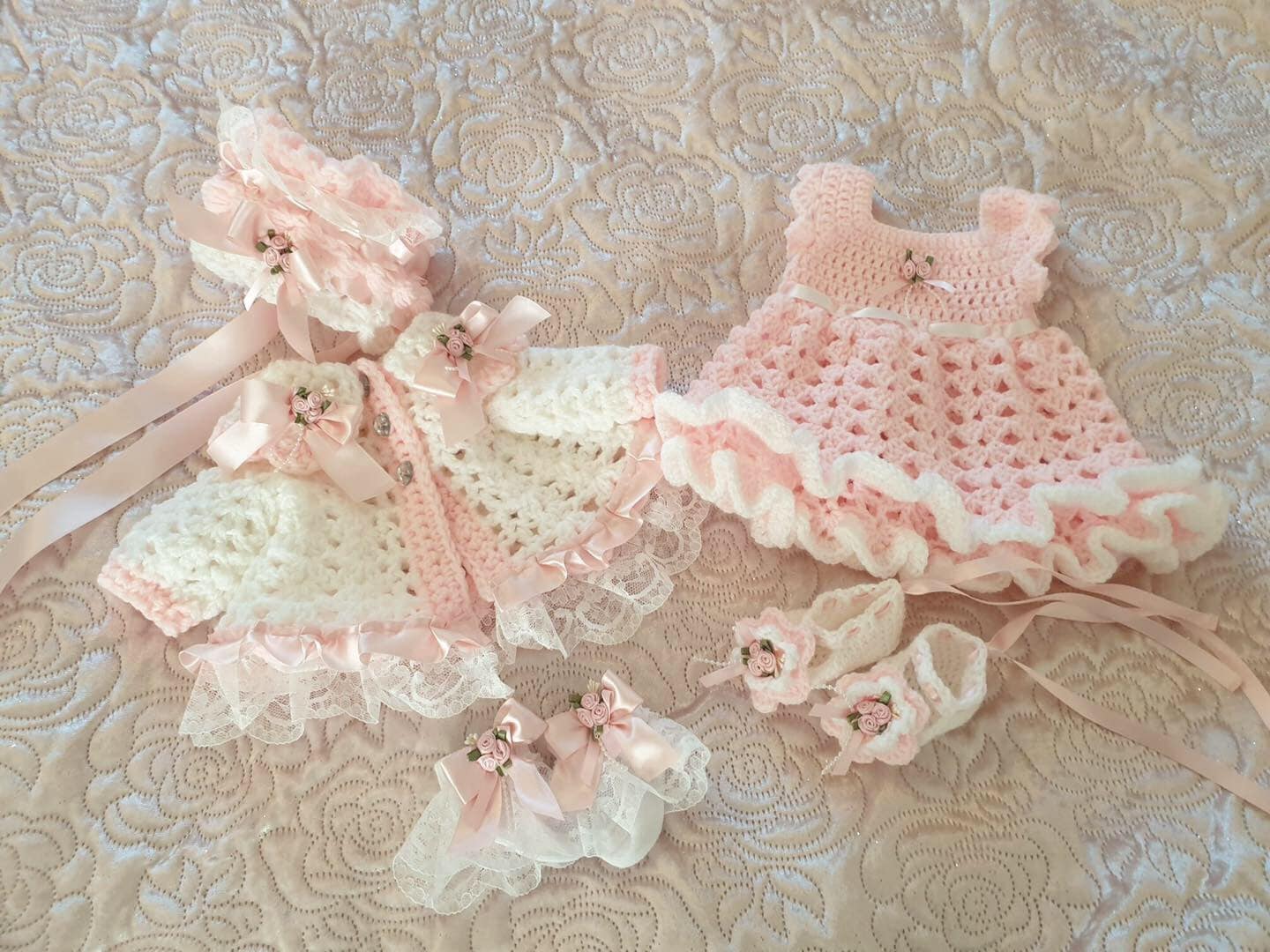 Crochet vestido bebe - Etsy España