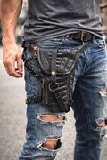 Leather Holster Bag,Utility,legholster,Hip Bag,Lara Croft,Burning Man,biker,rocker product logo
