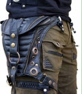 Holsterbag,moneybelt,hipbag,utilitybag,leather,strappy,adjustable,Lara Croft,psywear,biker,cyberpunk,steampunk,Burning man, product logo