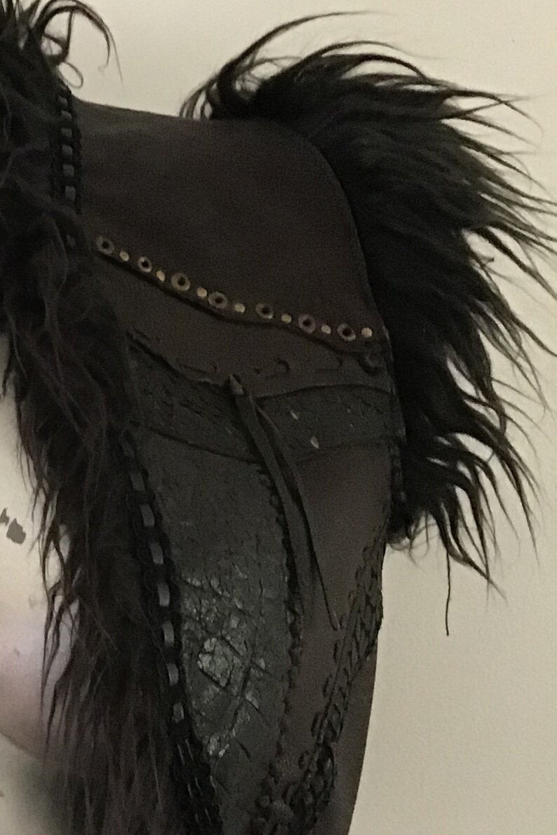 Bolero-vest black leather studded patchwork,goth,fusion,psywear,steampunk,punk,Burning man,Wasteland
