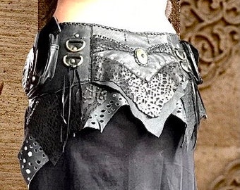 Moneybelt,waistbag,hipbelt,utilitybelt,studded leather festival,steampunk,gipsy,hippie,Ibiza,Goa,biker,rocker