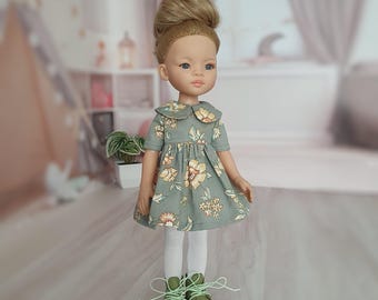 Floral Doll Dress for Paola Reina 32cm: Elegant Style Clothes