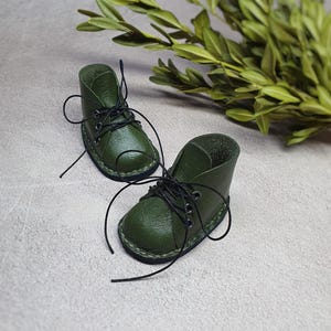 Boots Handmade Genuine Leather Lace‑Up for Paola Reina 32 cm & Similar Dolls, Realistic Doll Footwear in Multiple Colors, Shoes for Paola