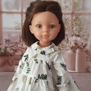 Cotton Doll Dress for Paola Reina 32cm - Ruby Red Clothing