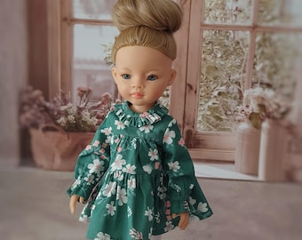 Cotton Doll Dress for Paola Reina 32cm - Ruby Red Clothing