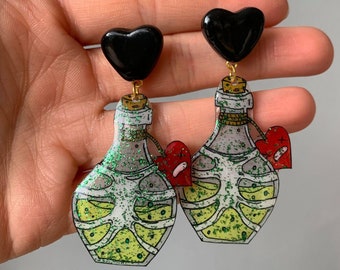 love poison earrings