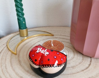 buttock candle holder polka dot panties