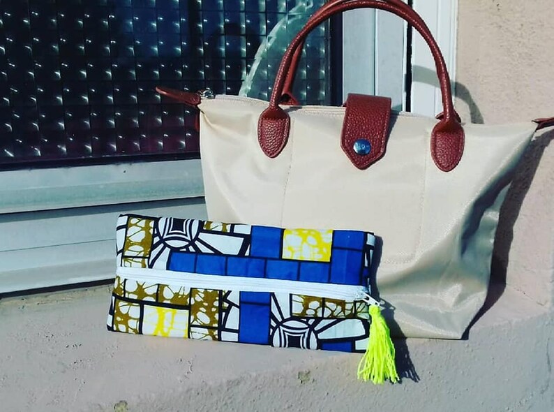 Vanity Bag in African Wax Fabric; Mini Tote Bag in Wax; Wax Fabric Storage Kit; Wax pouch
