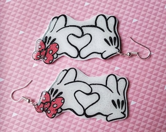 Mickey and Minnie mouse disney earrings