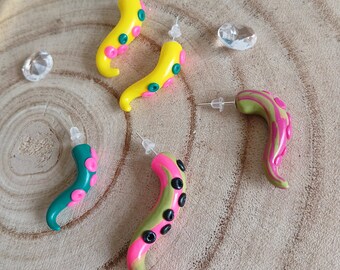 tentacle earrings