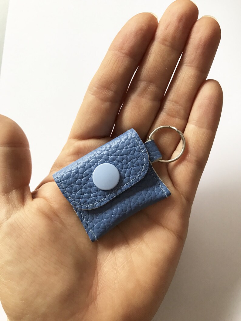 Mini leather wallet in Wishful Colour