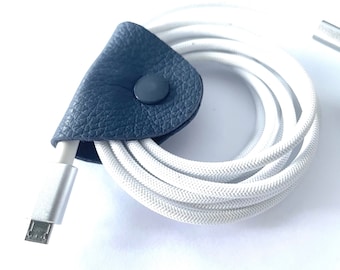 Medium leather cable ties / winders in your desired color