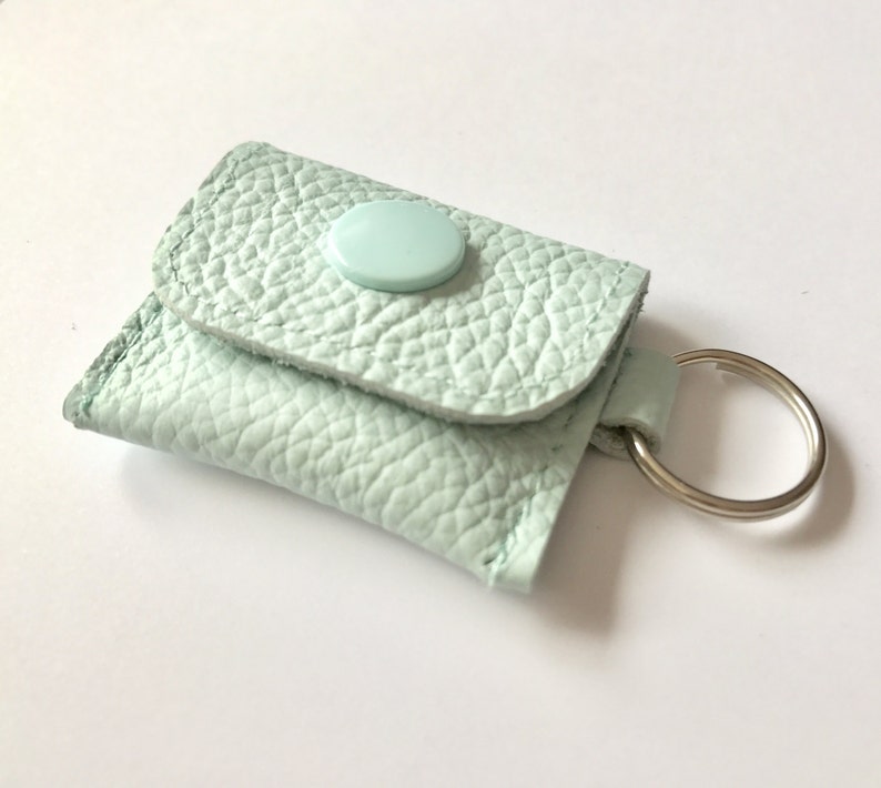 Mini leather wallet in Wishful Colour