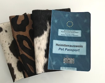 Koeienhuid Pet Passport EU Cover