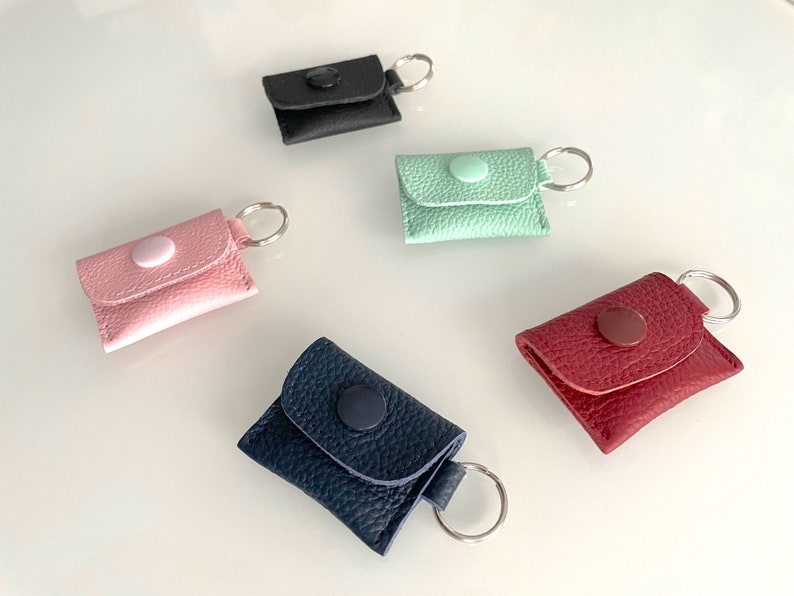Mini-Portemonnaie aus Leder in Wunschfarbe Bild 5