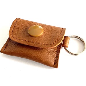 Mini-Portemonnaie aus Leder in Wunschfarbe Bild 10