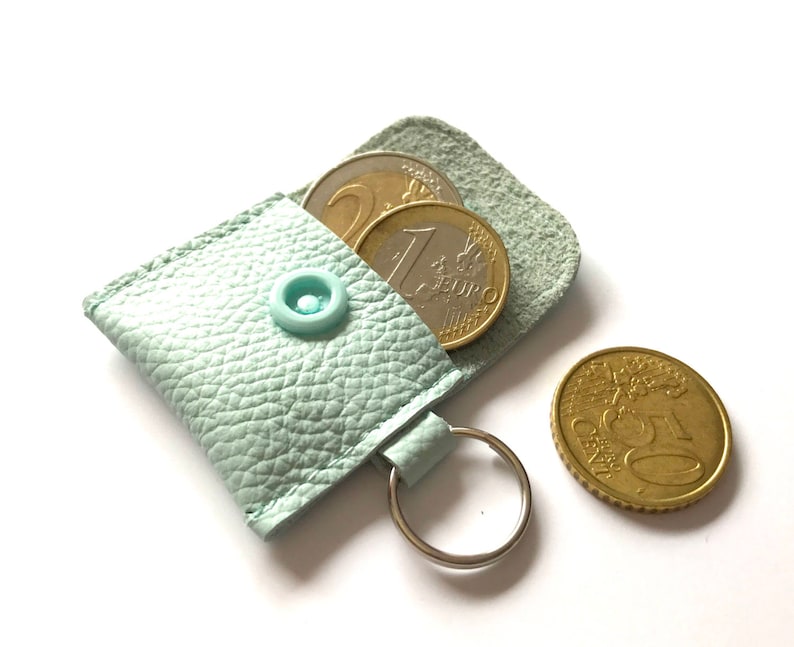 Mini leather wallet in Wishful Colour