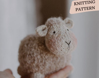 Lamb Knitting Pattern, Knitting Toy, Knit Sheep Pattern, Knitted Animal Pattern, Knitted Lamb Amigurumi