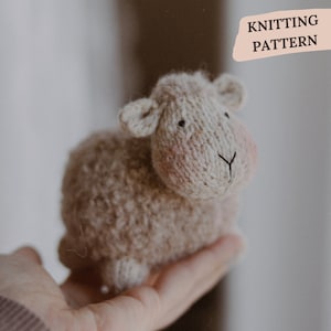 Lamb Knitting Pattern, Knitting Toy, Knit Sheep Pattern, Knitted Animal Pattern, Knitted Lamb Amigurumi