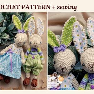 Crochet Bunny Pattern Amigurumi Bunny Crochet Toys Pattern Easter Bunny Collection Easter Pattern Amigurumi Rabbit Crochet Rabbit Toy