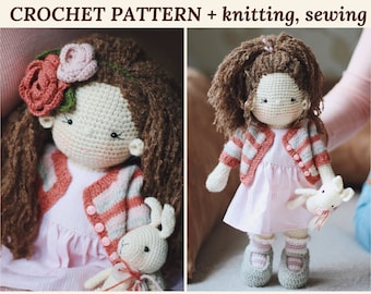 Emmy Doll Crochet Pattern Amigurumi Doll Crochet Doll Pattern English