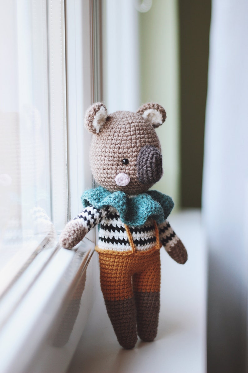 Crochet Pattern Koala Matthew Amigurumi Koala Animal Pattern Koala Bear