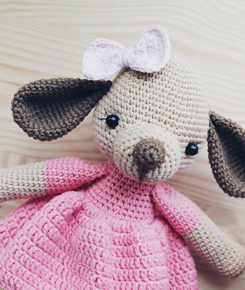 Crochet Pattern Dog Puppy Amigurumi Dog Pattern Crochet Dog 2018 Year Symbol Stuffed Animal Pattern Knitted Animals Baby Shower Toy Doll image 5