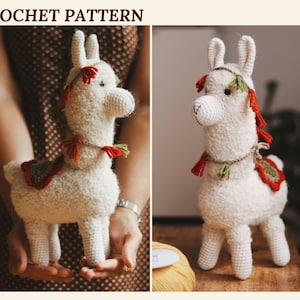 Cuddle Llama Crochet Pattern, Amigurumi Llama, Crochet Alpaca Pattern