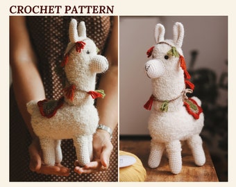 Cuddle Llama Crochet Pattern, Amigurumi Llama, Crochet Alpaca Pattern