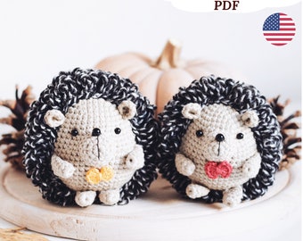 Little Hedgehog Crochet Pattern Amigurumi Hedgehog Crochet Toy