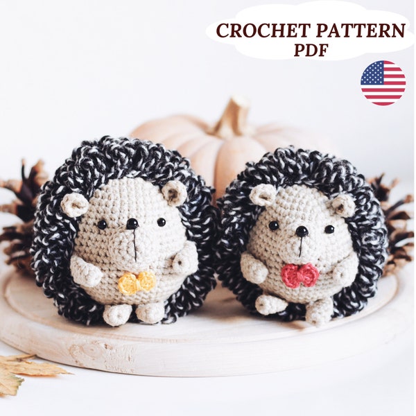 Little Hedgehog Crochet Pattern Amigurumi Hedgehog Crochet Toy