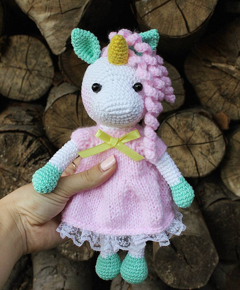 Crochet Pattern Unicorn, Amigurumi Unicorn Toy, Crochet Animal Pattern, Tutorial PDF image 5