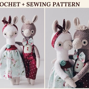 Alpaca Pattern Crochet Llama Pattern George&Gloria Amigurumi Alpaca