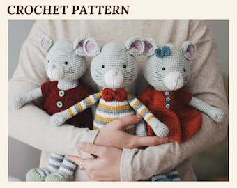 Big Mouse Crochet Pattern Mouse Amigurumi Pattern