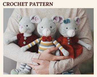 Amigurumi-haakpatroon Big Mouse (pdf-patroon)