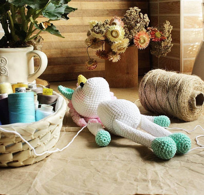 Crochet Pattern Unicorn, Amigurumi Unicorn Toy, Crochet Animal Pattern, Tutorial PDF image 4