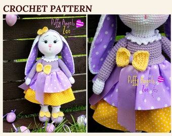 Pattern Easter Crochet Bunny Zoe Crochet Toys Easter Bunny Rabbit Pattern Amigurumi Crochet Patterns Easter Toys Stuffed Animal Bunny Toy