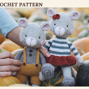 Crochet Mouse Pattern Mini Mouse Amigurumi Mouse Pattern