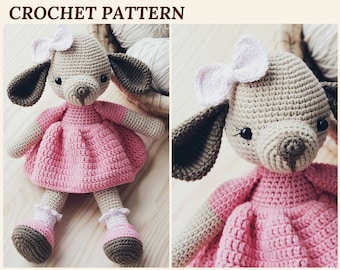 Haakpatroon Hond Puppy Amigurumi Hond Patroon Gehaakte Hond 2018 Jaar Symbool Knuffel Patroon Gebreide Dieren Babyshower Speelgoedpop