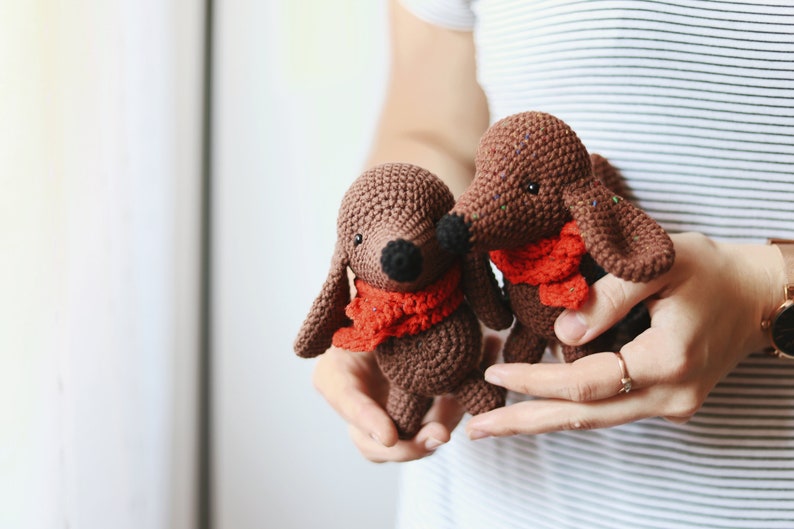 Crochet Dachshund Dog Pattern Amigurumi Dog Pattern Puppy Crochet Dog image 5