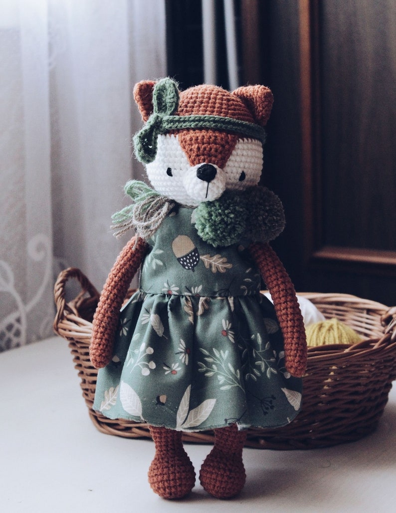 Amigurumi Crochet Fox Pattern Alice Fox Crochet Tutorial PDF imagem 2