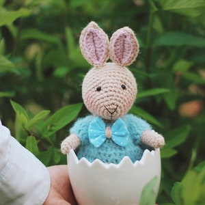 Bunny Crochet Pattern Easter Bunny Pattern Crochet Rabbit Amigurumi Bunny Crochet Rabbit Easter Toys image 4