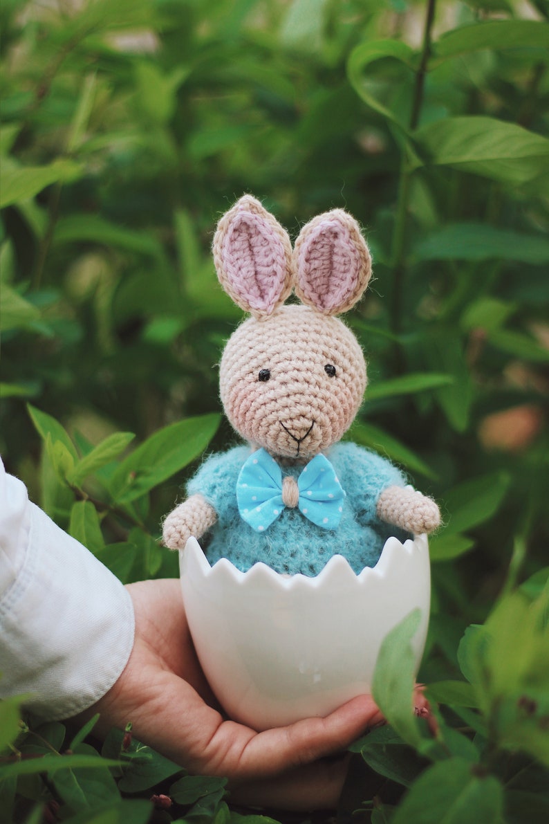 Bunny Crochet Pattern Easter Bunny Pattern Crochet Rabbit Amigurumi Bunny Crochet Rabbit Easter Toys image 4