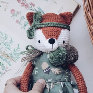 Amigurumi Crochet Fox Pattern Alice Fox Crochet Tutorial PDF imagem 6