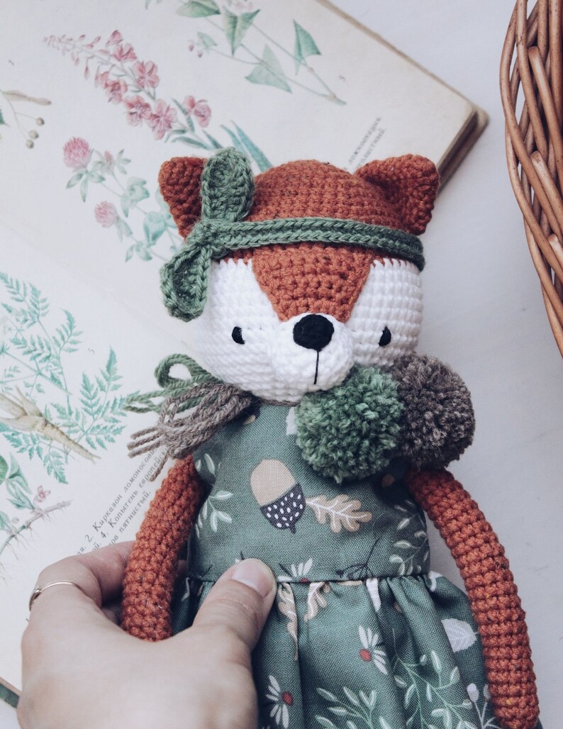 Amigurumi Crochet Fox Pattern Alice Fox Crochet Tutorial PDF imagem 6
