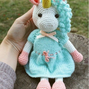 Crochet Pattern Unicorn, Amigurumi Unicorn Toy, Crochet Animal Pattern, Tutorial PDF image 2