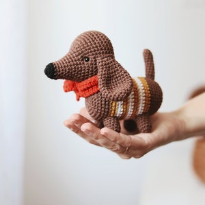 Crochet Dachshund Dog Pattern Amigurumi Dog Pattern Puppy Crochet Dog image 4